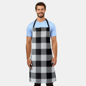 Gray Plaid | Checkers All-Over Print Schort (Gedragen)