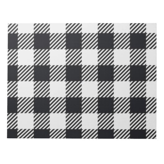Gray Plaid | Notitieblok van Checkers (Voorkant)