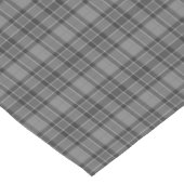 Gray Plaid Tartan Table Runner Korte Tafelloper (Hoek)