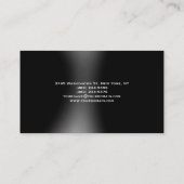 Gray Plain Modern Consultant Visitekaartje (Achterkant)