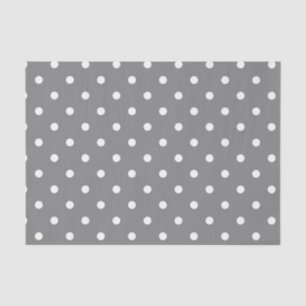 Gray Polka Dot Tissue Paper Tissuepapier