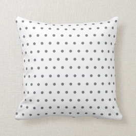 Gray Polka Dots Kussen