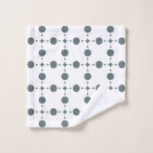 Gray Polka Dots, Polka Dot Pattern, Dots (Gant de toilette)