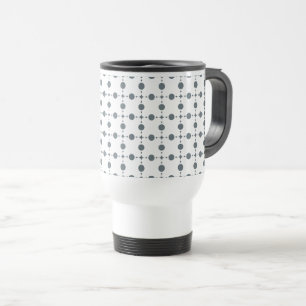 Gray Polka Dots, Polka Dot Pattern, Stippen, gedop Reisbeker