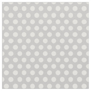 Gray Polka Dots Stof