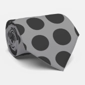 Gray Polka Dots Stropdas (Opgerold)