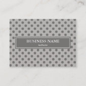 Gray Polka Dots Visitekaartje (Achterkant)