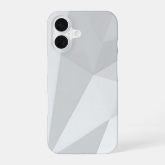 Gray Polygon Geometric Minimal iPhone 16 Hoesje