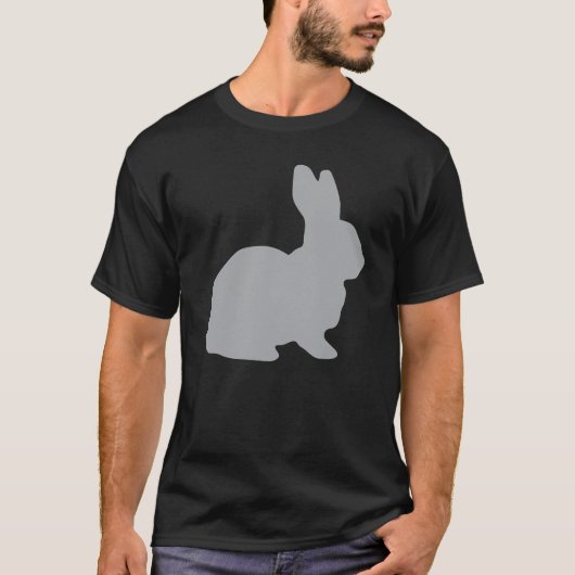 Gray Rabbit Hare Cottontail Bunny Lapin Jackrabbit T-shirt (Voorkant)