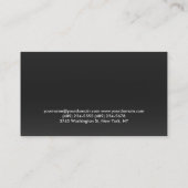 Gray Red Personal Trainer Visitekaartje (Achterkant)