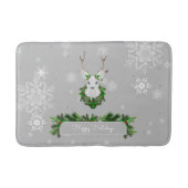 Gray Reindeer Bath Mat (Voorkant)