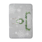 Gray Reindeer Bath Mat (Voorkant Verticaal)