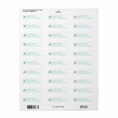 Gray Rocket Return Address Etiket (Full Sheet)
