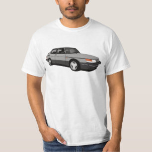 Gray SAAB 900 Turbo 16 Aero Coupé T-shirt