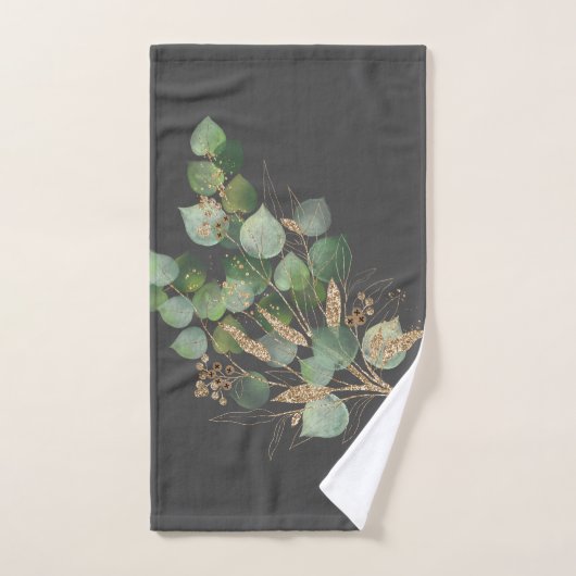 GRAY SAGE EUCALYPTUS BATHROOM TOWEL SET BAD HANDDOEK (Handdoek)