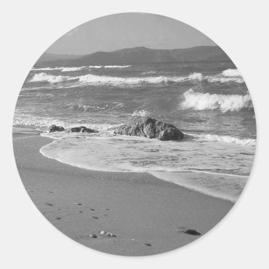 Gray Seascape Stickers (Voorkant)