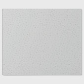 Gray Silver Confetti Cadeaupapier (Vlak)