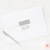 Gray Simple Chevron Enregistrer les stickers Date (Enveloppe)
