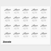 Gray Simple Deco Chic Enregistrer les stickers Dat (Feuille)