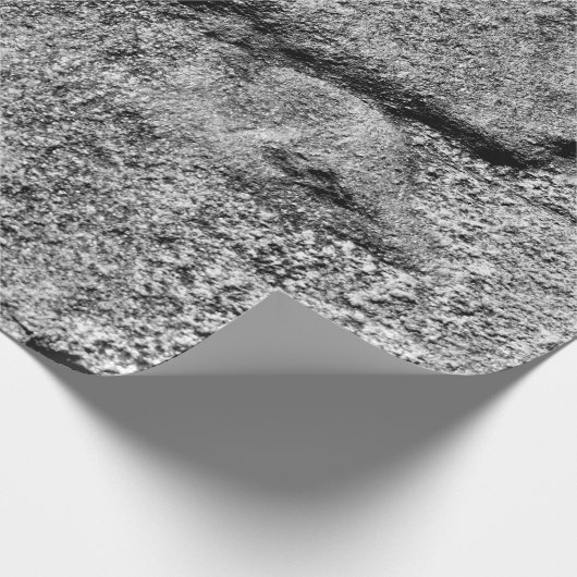 Gray Slate Rock Surface Cadeaupapier (Hoek)