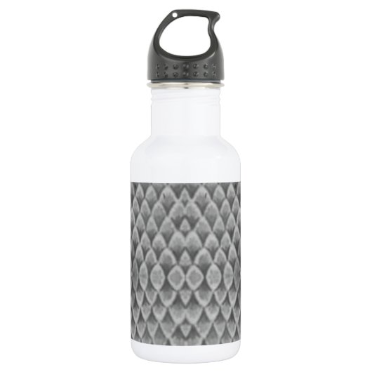 Gray Snakeskin Waterfles (Voorkant)