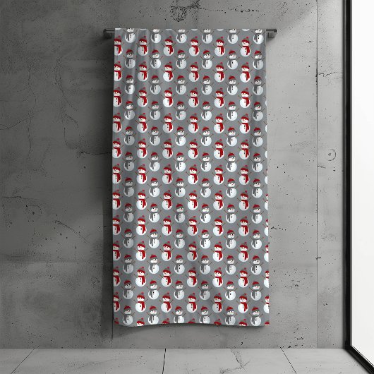 Gray Snowman Bourgogne Noël