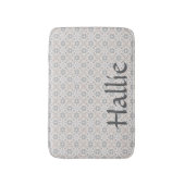 Gray Spanish Tile Personalized Pet Food Mat (Voorkant Verticaal)