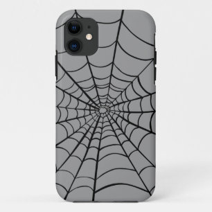 Gray Spider Web iPhone 11 Hoesje