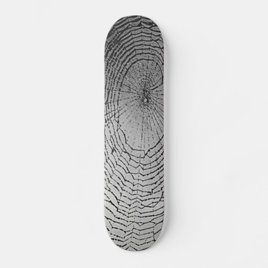 Gray Spider Web Skateboard (Voorkant)