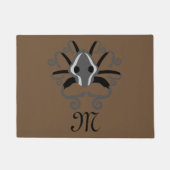 Gray Squid Monogram Deurmat (Voorkant)