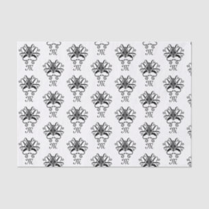 Gray Squid Monogram Tissuepapier
