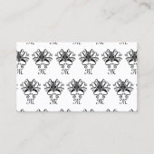 Gray Squid Monogram Visitekaartje (Voorkant)