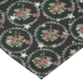 Gray Star Black Red Robin Wreate Kerstmis Tafelkleed (Gekanteld)