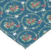 Gray Star Blue Red Robin Wreate Kerstmis Tafelkleed (Gekanteld)