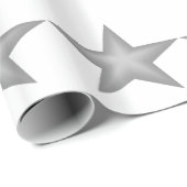 Gray Stars thema inpakpapier (Rol Hoek)