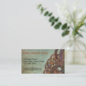 Gray Steampunk Grunge Visitekaartje (Staand voorkant)