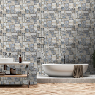 Gray Stone Pattern Behang