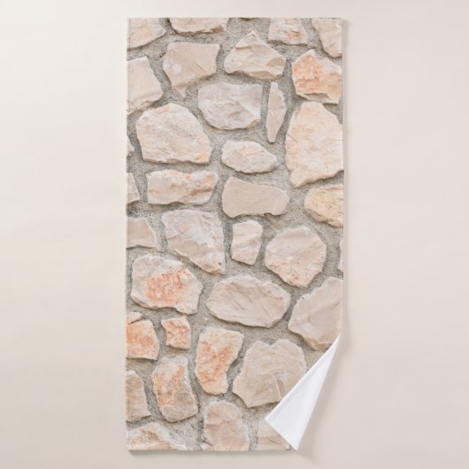 Gray stone wall background. stone, texture, wall, (Serviette de bain)