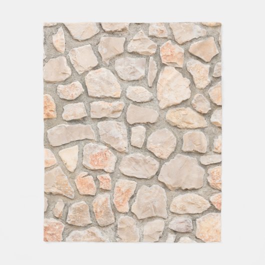 Gray stone wall background. stone, texture, wall, fleece deken (Voorkant)