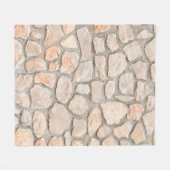 Gray stone wall background. stone, texture, wall, fleece deken (Voorkant (Horizontaal))