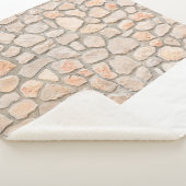 Gray stone wall background. stone, texture, wall,  sherpa deken (3/4)