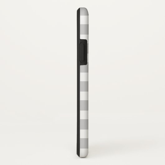 Gray stripe kerstboommonogram Case-Mate iPhone case (Achterkant / rechts)