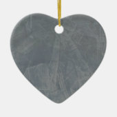 Gray Suede Keramisch Ornament (Voorkant)