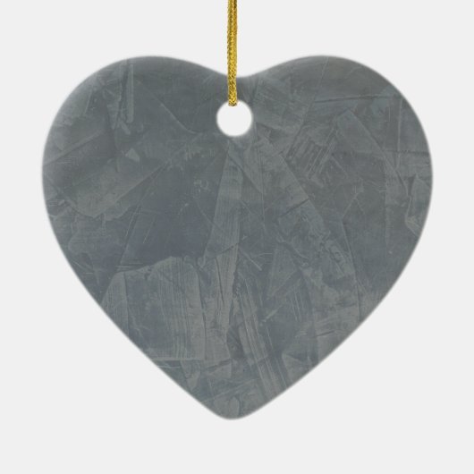 Gray Suede Keramisch Ornament (Achterkant)