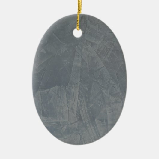 Gray Suede Keramisch Ornament (Voorkant)