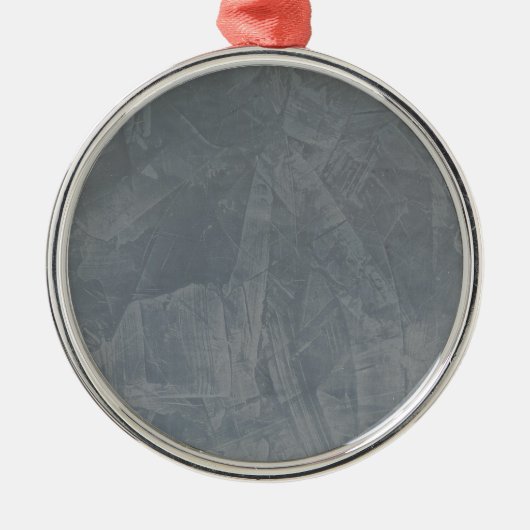Gray Suede Metalen Ornament (Voorkant)