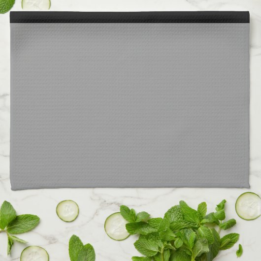 Gray Swanky Fleur De Lis Towel Theedoek (Gevouwen)