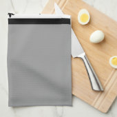 Gray Swanky Fleur De Lis Towel Theedoek (Quarter Fold)