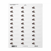 Gray Tabby Cat Etiket (Full Sheet)