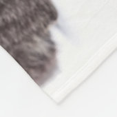 Gray Tabby Cat Fleece Deken (Hoek)